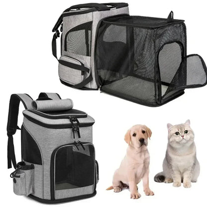 Sac à Dos Chat Chien, Extensible Sac Transport Pliable pour Petits Chiens