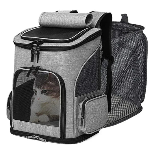 Sac à Dos Chat Chien, Extensible Sac Transport Pliable pour Petits Chiens