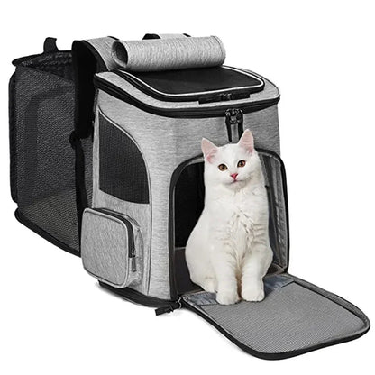 Sac à Dos Chat Chien, Extensible Sac Transport Pliable pour Petits Chiens